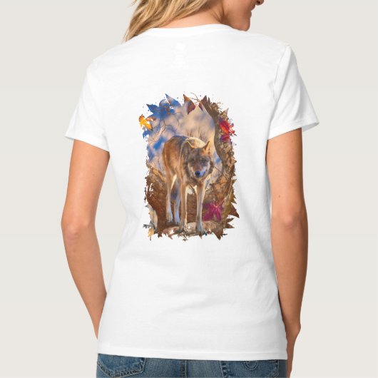 WOLF AUTUMN WAARNEMING T-SHIRT (Achterkant)