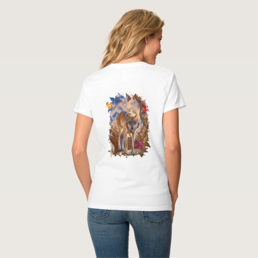WOLF AUTUMN WAARNEMING T-SHIRT (Achterkant volledig)