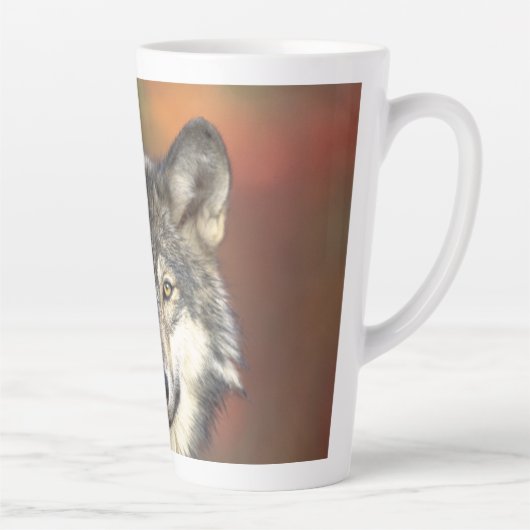 Wolf Aware Latte Mok (Rechts)