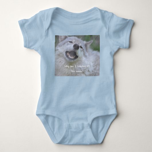 Wolf baby Bodysuit (Voorkant)