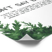 Wolf baby shower - Don't say baby Poster (Hoek)