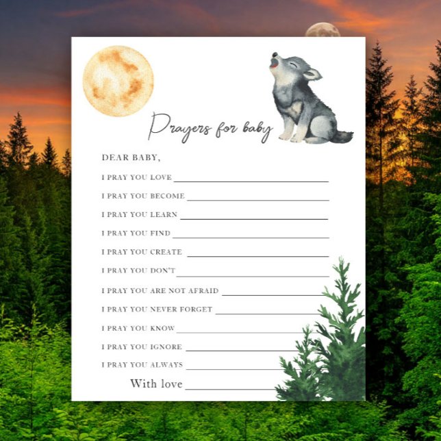 Wolf baby shower - Prayers for baby (Creator heeft geüpload)