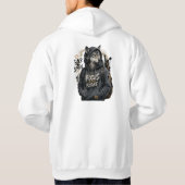 Wolf Back School Streetwear Hoodie (Achterkant)