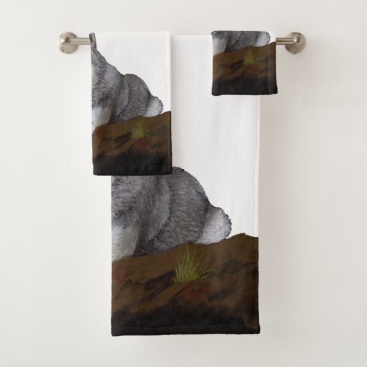 Wolf Bad Handdoek (Insitu)