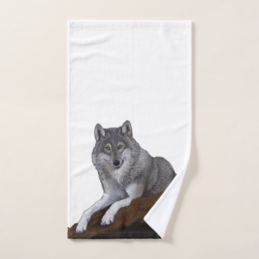 Wolf Bad Handdoek (Handdoek)