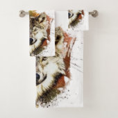 Wolf Bad Handdoek (Insitu)