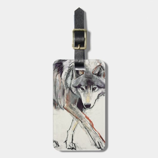 Wolf Bagagelabel (Voorkant verticaal)