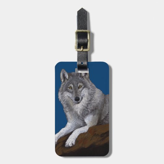 Wolf Bagagelabel (Voorkant verticaal)