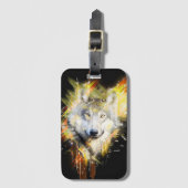 Wolf Bagagelabel (Voorkant (verticaal))