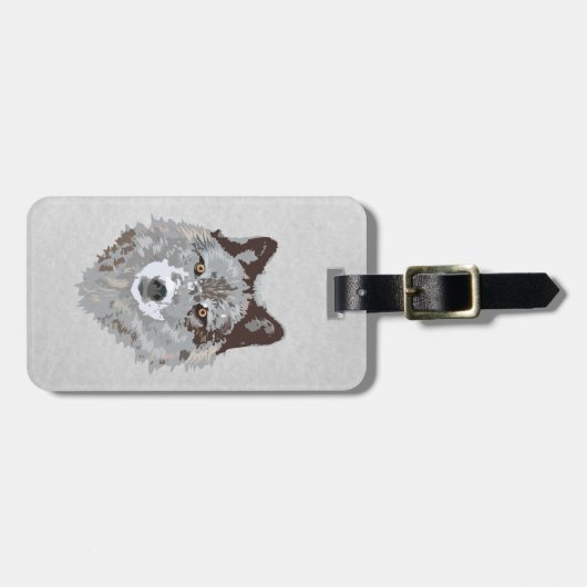 wolf bagagelabel (Voorkant horizontaal)