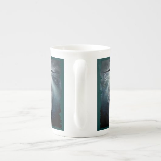 Wolf & Bald Eagle Bone China Coffee Mok (Achterkant)