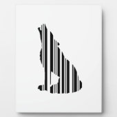 WOLF BAR CODE Howl Barcode Patroon Ontwerp Fotoplaat (Voorkant)