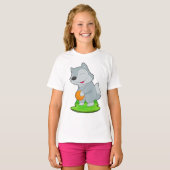 Wolf Basketballer Basketbal T-shirt (Voorkant volledig)