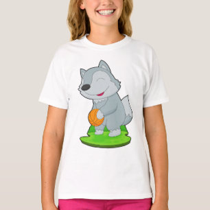 Wolf Basketballer Basketbal T-shirt