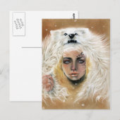 Wolf Beauty Briefkaart (Voorkant / Achterkant)