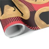 Wolf Beer Elk Moose Deer Full Moon Cadeaupapier (Rol Hoek)