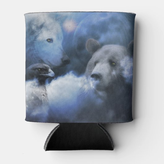 Wolf Beer en Eagle Southwestern Wildlife Blikjeskoeler (Voorkant)