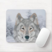 Wolf (Ben jij mijn vriend?) Mousepad Muismat (Met muis)