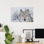 Wolf (Ben jij mijn vriend?) Poster (Thuiskantoor)
