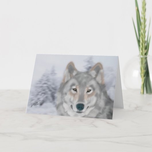 Wolf (bent u Mijn Vriend?) Kaart (Voorkant)