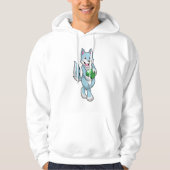 Wolf bij Bowling met Bowling ball Hoodie (Voorkant)
