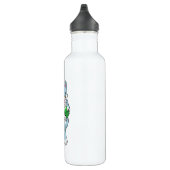 Wolf bij Bowling met Bowling ball Waterfles (Rechts)