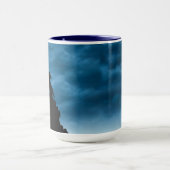 Wolf bij Moonlight Ceramic Mok (Midden)
