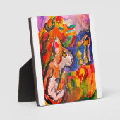 Wolf bij nacht fotoplaat (Voorkant)