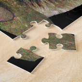 Wolf bij nacht poster legpuzzel (Zijkant)
