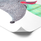 Wolf & Bird Woodland Animal Poster Home Wall Decor (Hoek)