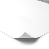 Wolf Black White Cabin Style Modern Poster (Hoek)