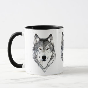 Wolf Black/White Coffee-Mok Mok