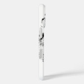 Wolf Black & White Pop Art Case-Mate iPhone Case (Achterkant / Rechts)