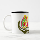 Wolf blij herfst tweekleurige koffiemok (Links)