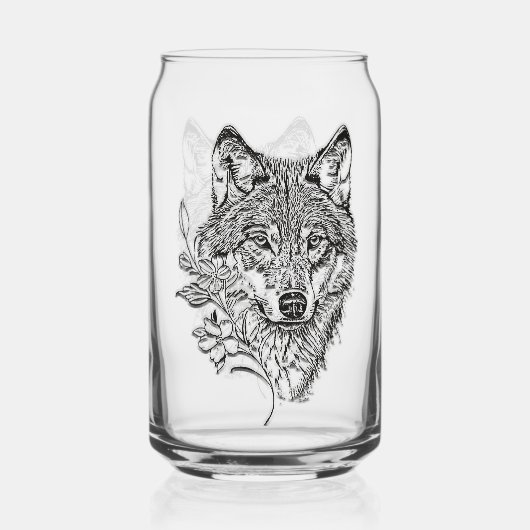 Wolf Blikvorm Glas (Achterkant)
