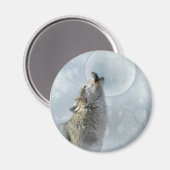 Wolf Blue Moon Magneet (Voorkant / Achterkant)