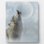 Wolf Blue Moon Plaque 8x10 Fotoplaat (Voorkant)