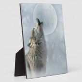 Wolf Blue Moon Plaque 8x10 Fotoplaat (Zijkant)