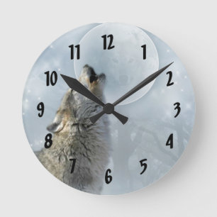 Wolf Blue Moon Ronde Klok