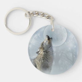 Wolf Blue Moon Sleutelhanger