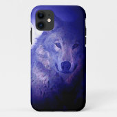 Wolf & Blue Night iPhone 5 Hoesje (Achterkant)