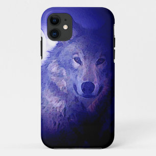 Wolf & Blue Night iPhone 5 Hoesje
