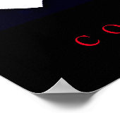 Wolf Blue Night Motivatie Courage Poster (Hoek)