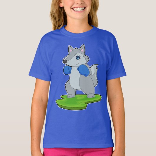 Wolf Bokshandschoenen Boksen T-shirt (Voorkant)