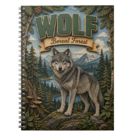 Wolf Boreaal Bos POPCUT Notitieboek