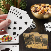 Wolf Boreaal Bos VINTAGE Pokerkaarten (Insitu)