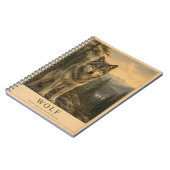 Wolf Boreaal Woud VINTAGE Notitieboek (Linkerzijde)