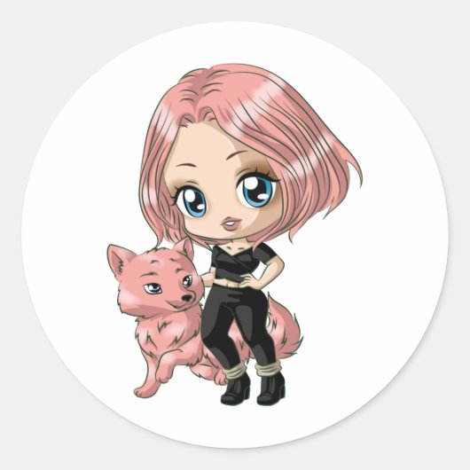 Wolf Born Chibi Stickers (Voorkant)