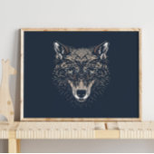 Wolf | Bosdier Wolf Muurprint Poster