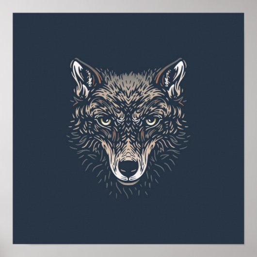 Wolf | Bosdier Wolf Muurprint Poster (Voorkant)